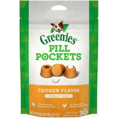 Greenies « Pill Pockets » pour Comprimés Saveur de Poulet pour Chiens