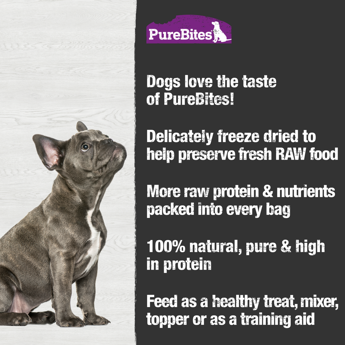 PureBites chien poisson blanc