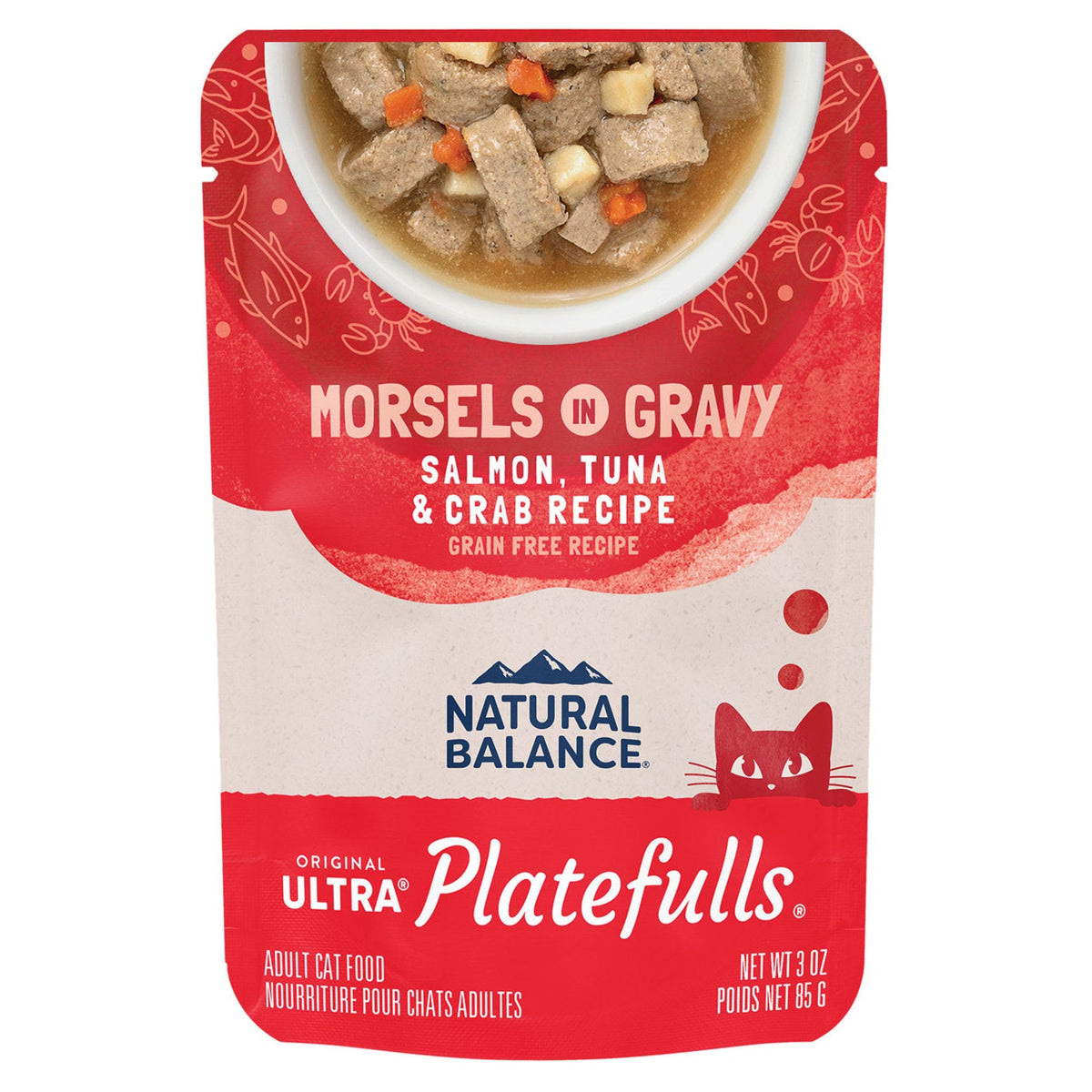Natural Balance pour Chats Formule « Platefulls » de Saumon, Thon & Crabe