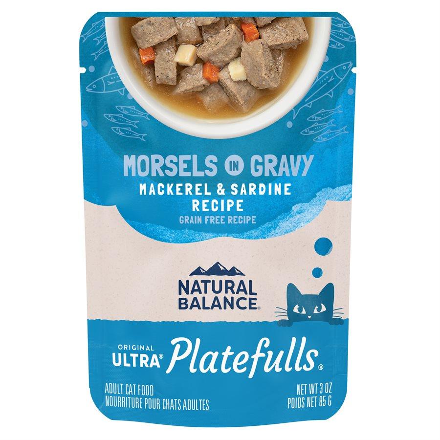 Natural Balance pour Chats d'Intérieur Formule « Platefulls » de Maquereau & Poisson Sardine