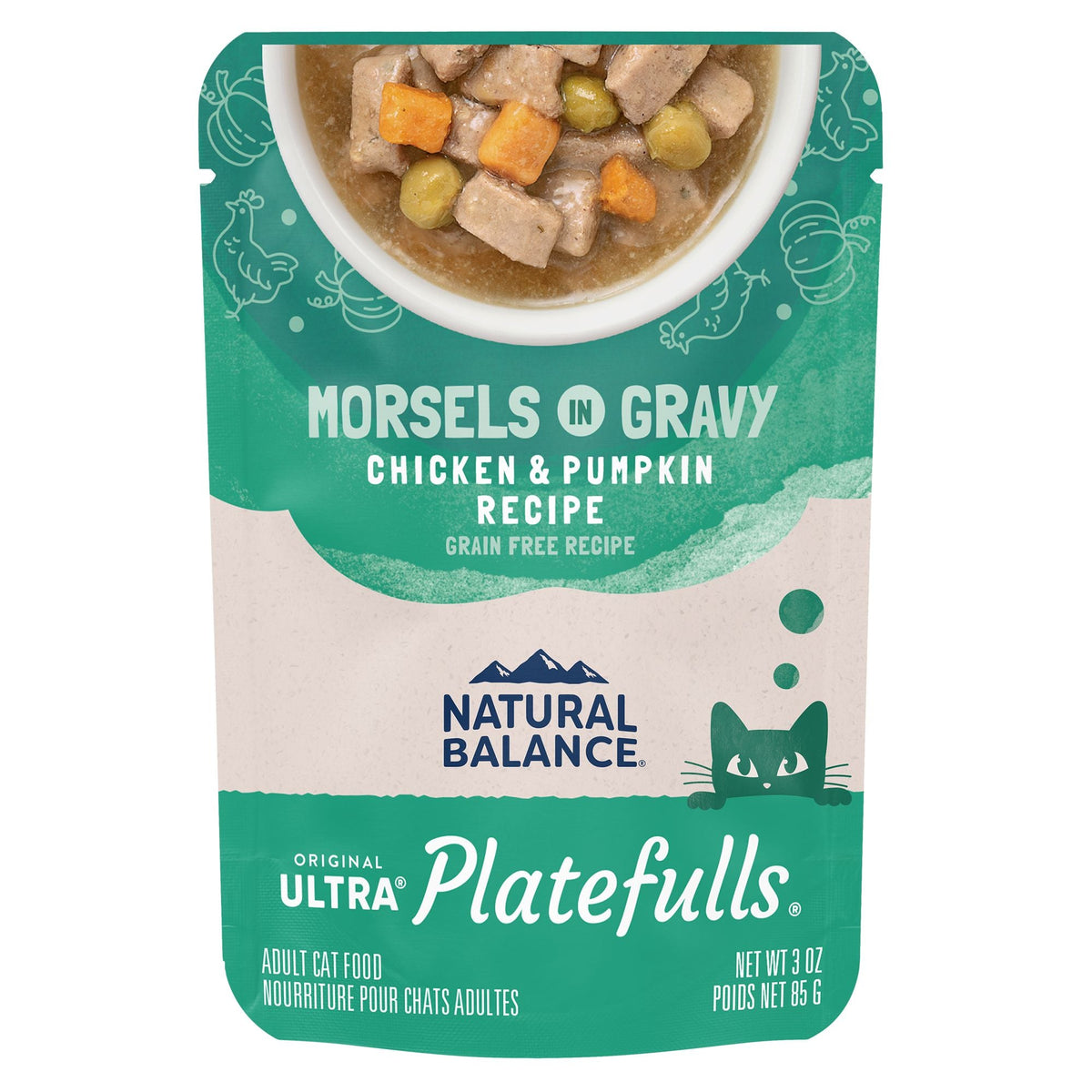 Natural Balance pour Chats Formule « Platefulls » de Poulet & Citrouille