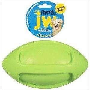 JW Pet Caoutchouc Naturel Football Isqueak Funble pour chien