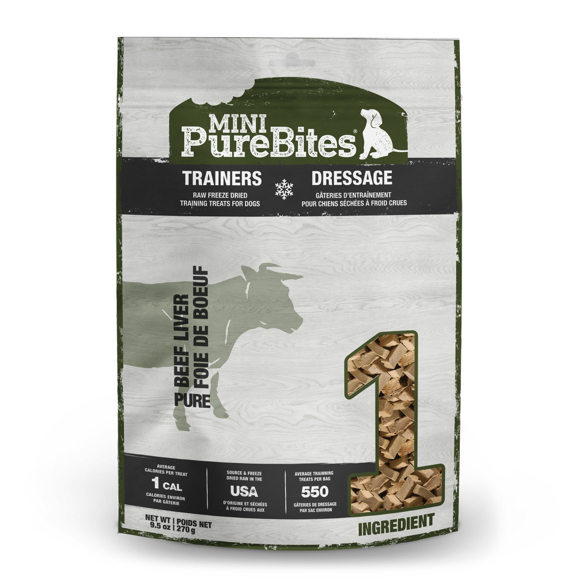 PureBites chien mini trainer boeuf
