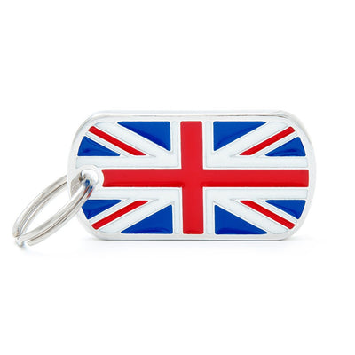 MyFamily Médaille Drapeau Angleterre pour chien et chat