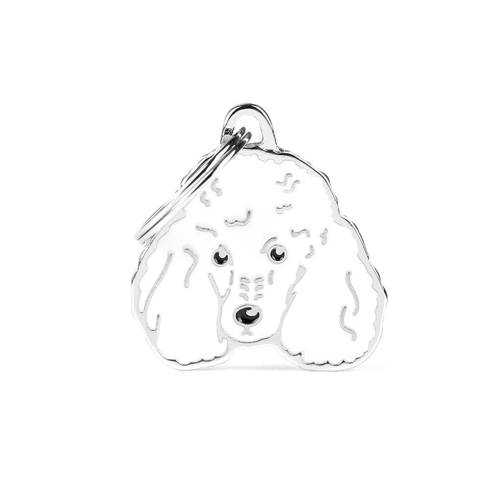 MyFamily Médaille Caniche blanc