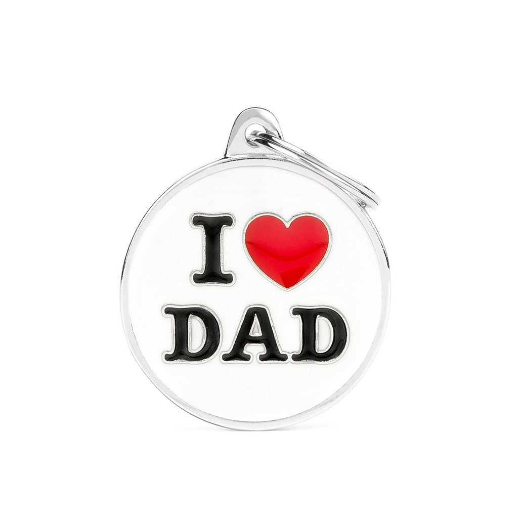 MyFamily Médaille I Love Dad Charms - Grand