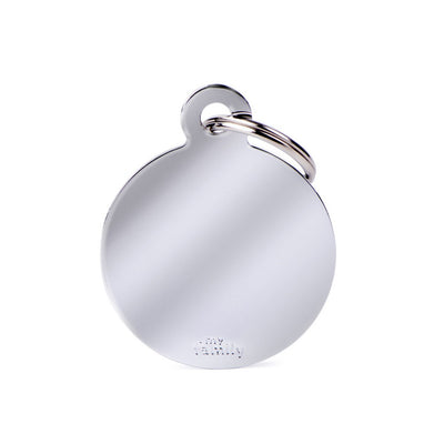 MyFamily Médaille Cercle Chrome pour chien et chat