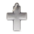 MyFamily Médaille Cross Brut Bronx - Très grand Argent Vieilli