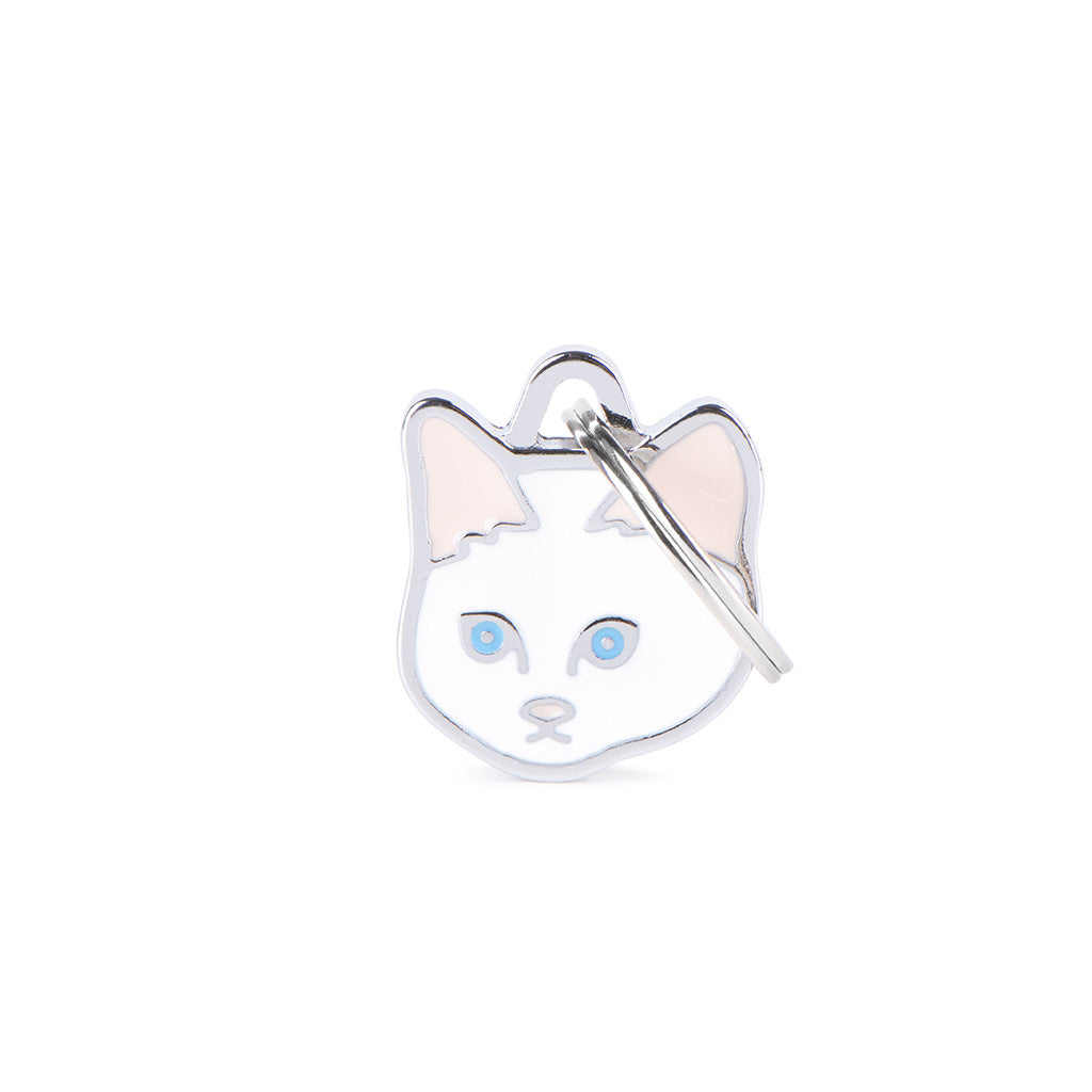 MyFamily Médaille Chat européen à poil court blanc