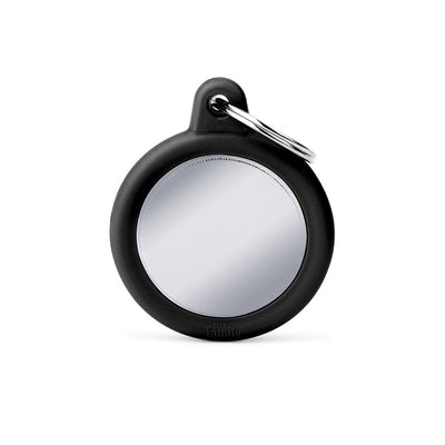 MyFamily Médaille Cercle Hushtag Chrome pour chien et chat