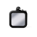 MyFamily Médaille Carré Hushtag Chrome - Noir