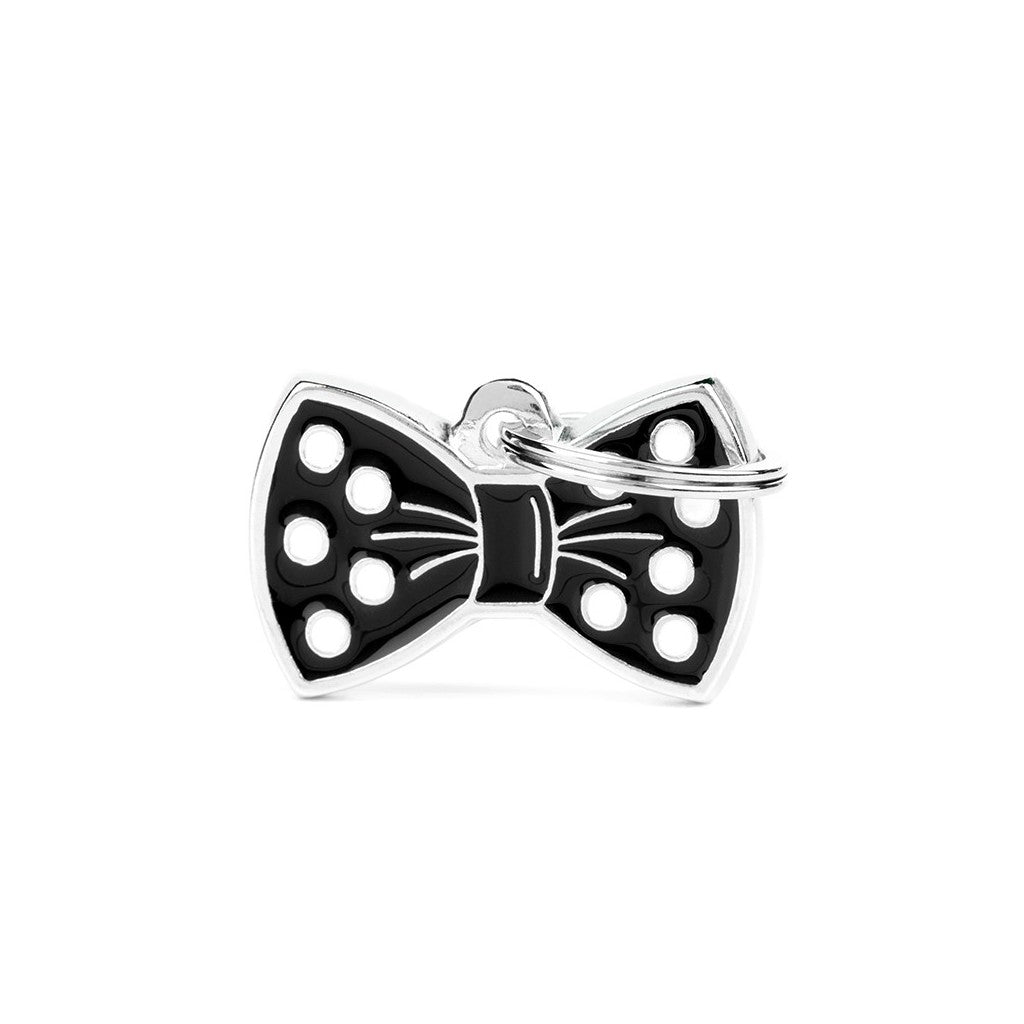 MyFamily Médaille Nœud papillon Charms - Noir