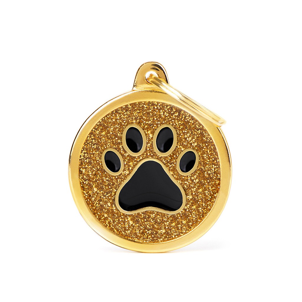 MyFamily Médaille Cercle Pailleté Or - Grand GL06GOLD