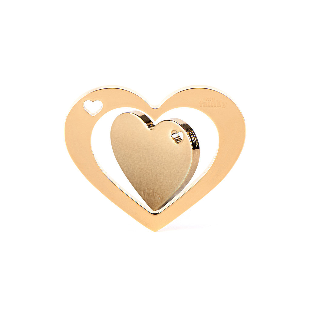 MyFamily Médaille Coeur Twogether - Or
