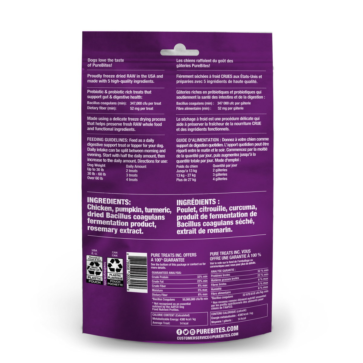 PureBites+ chien intestin & digestion