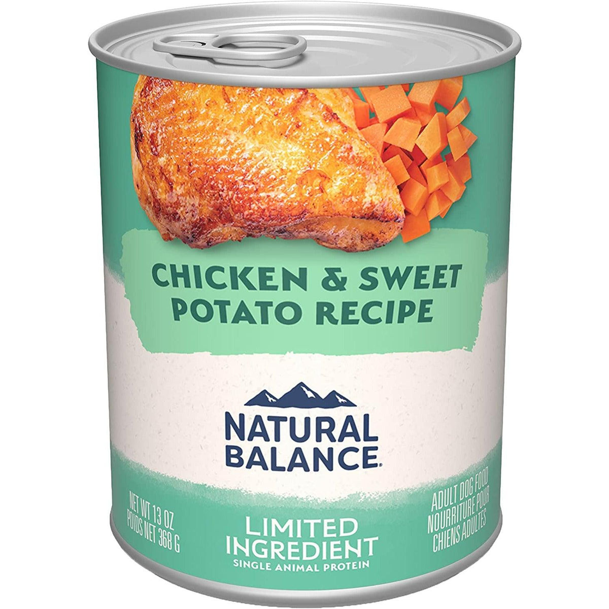 Natural Balance pour Chiens Formule « LID » de Poulet & Patates Douces en Conserves
