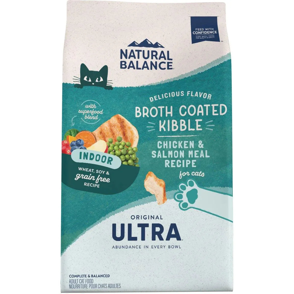 Natural Balance Ultra pour Chats d'Intérieur Poulet & Saumon Sans Céréales