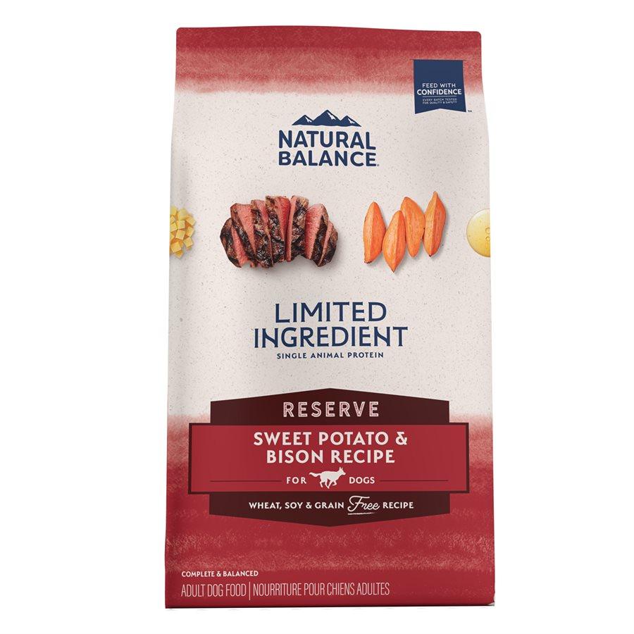 Natural Balance Formule « Reserve » Patates Douces & Bison pour Chiens