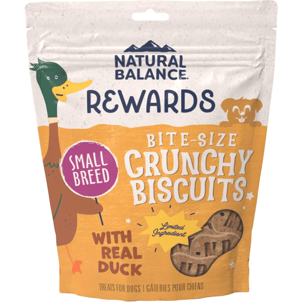 Natural Balance pour Chiens de Petites Races Gâteries Formule « LIT » de Pommes de Terre & Canard