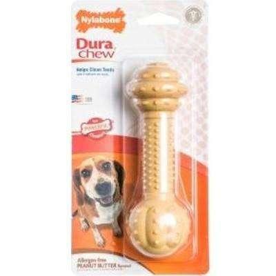 Nylabone Os Durable Haltère Beurre d'Arachides pour chien
