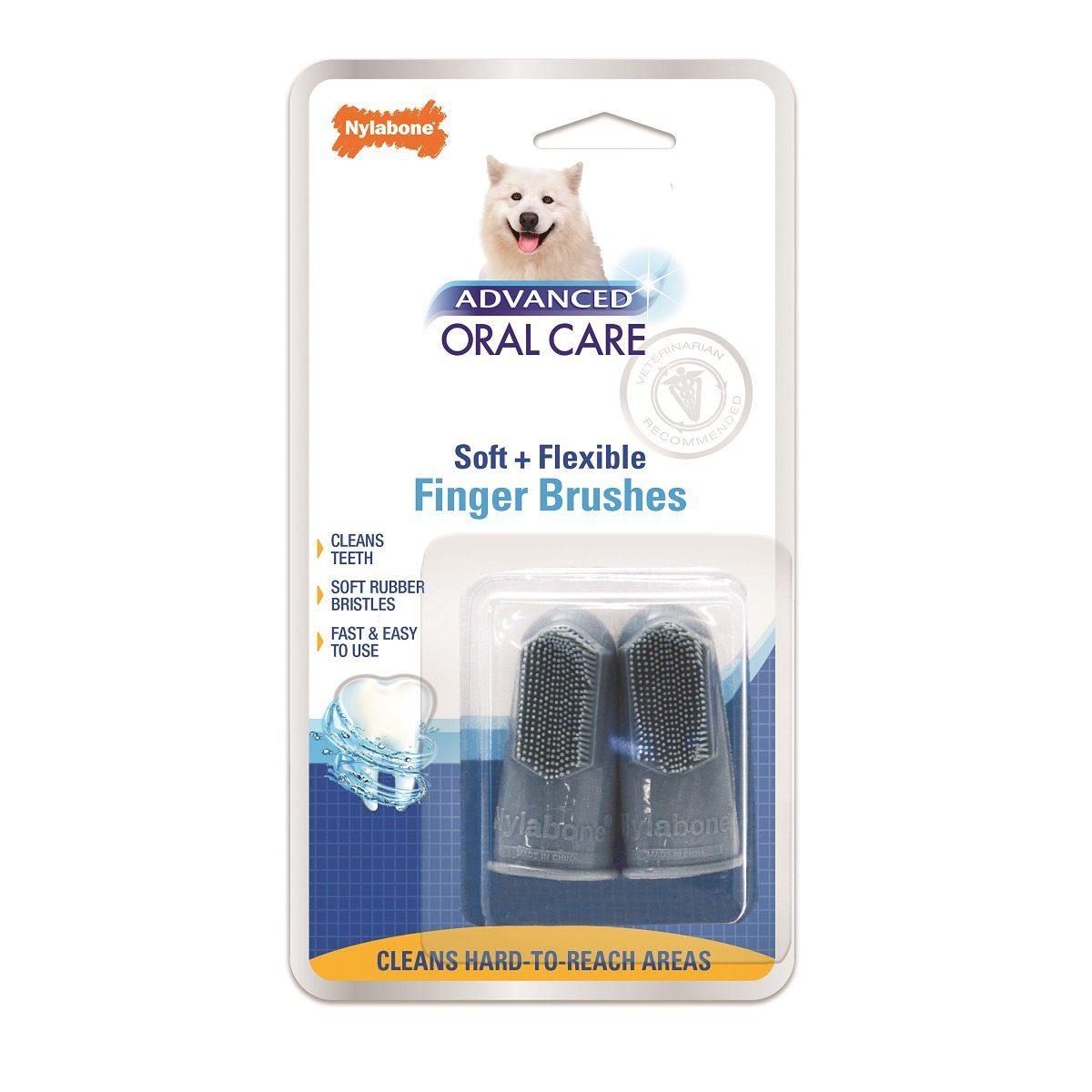 Nylabone Soins Buccodentaires Avancé Brosse à Doigt pour chien