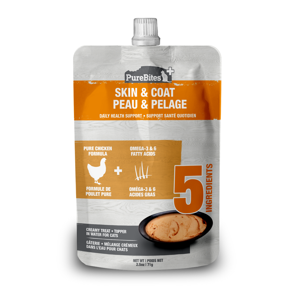 PureBites+ chat crémeux peau & pelage