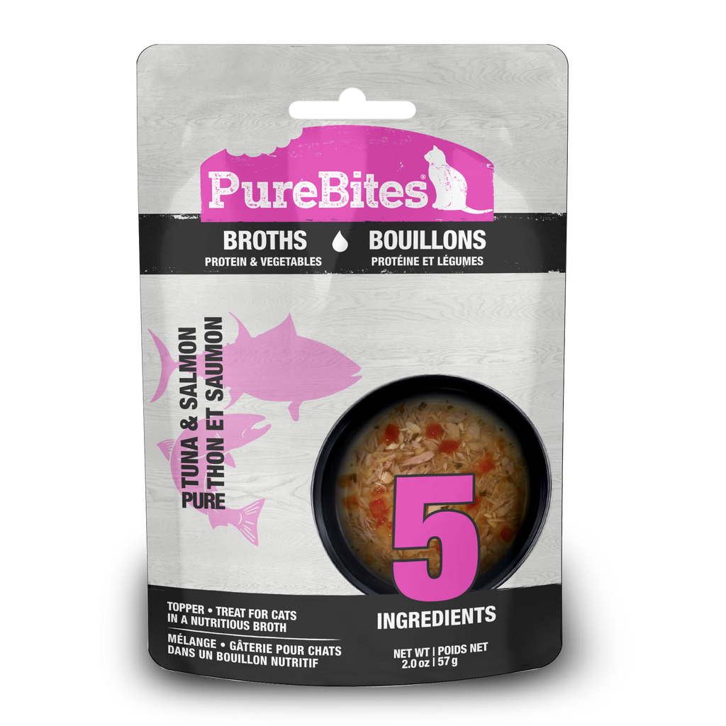 PureBites chat bouillon thon/saumon