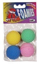 Balles de golf Foamies Catit en éponge, paquet de 4 pour chat