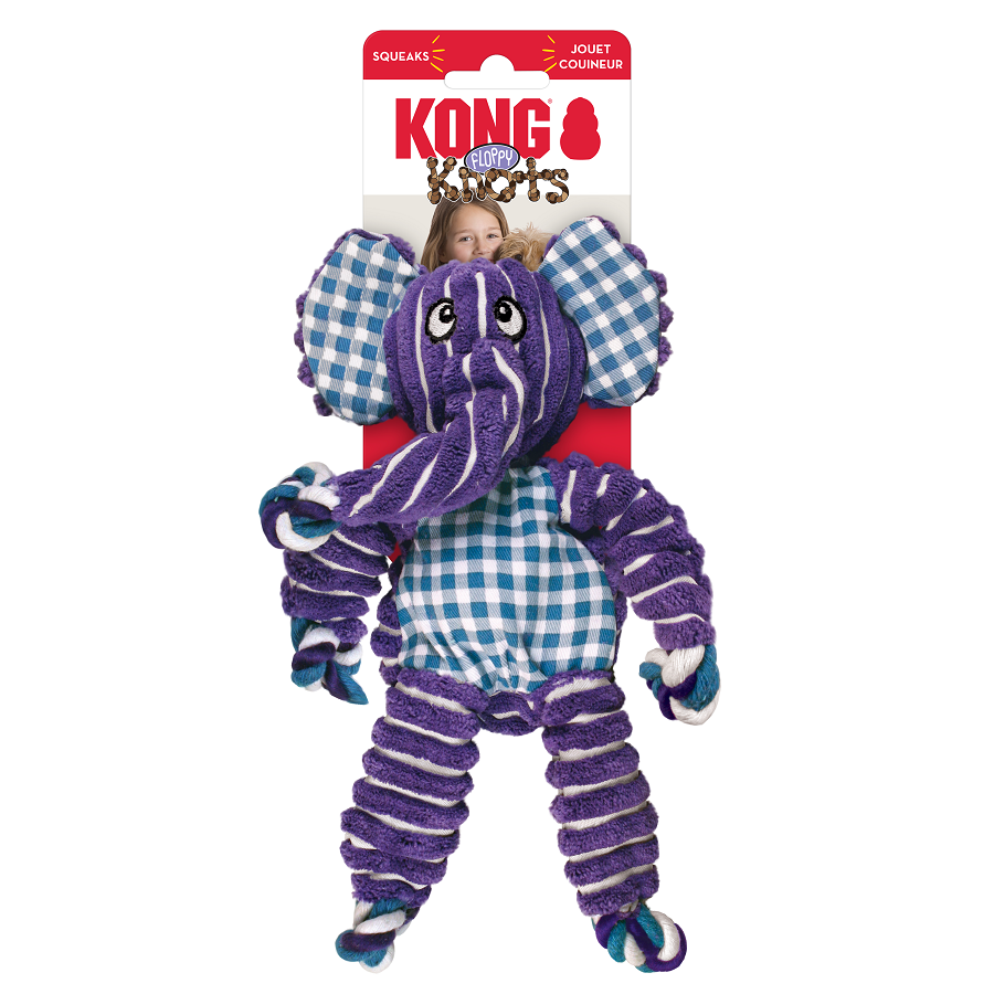 KONG « Floppy Knots » Éléphant pour chien