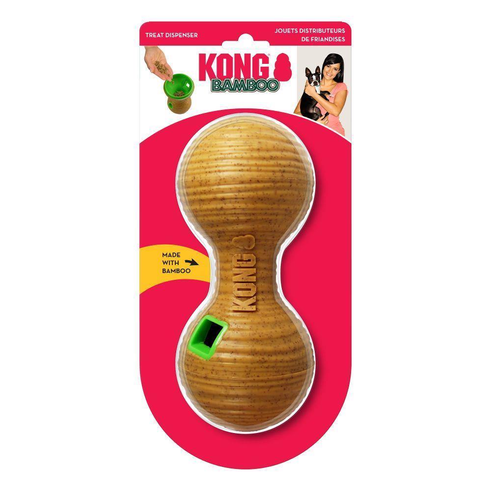 KONG Distributeur de Gâteries « Bamboo Feeder » Haltère pour chien