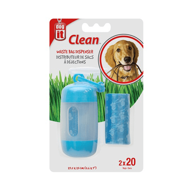 Distributeur Dogit Clean de sacs à déjections pour chien