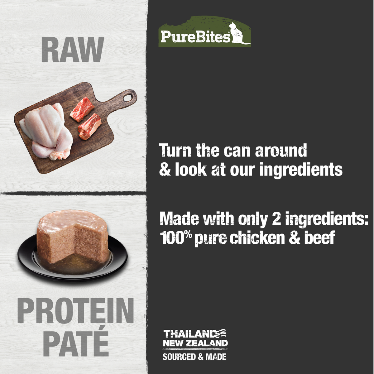 PureBites chat pâté poulet & boeuf