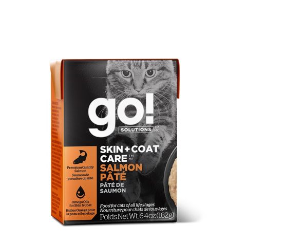 Go! Tetra Pak Peau + Poils Pâté De Saumon Pour Chat