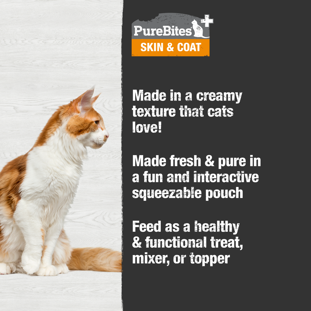 PureBites+ chat crémeux peau & pelage