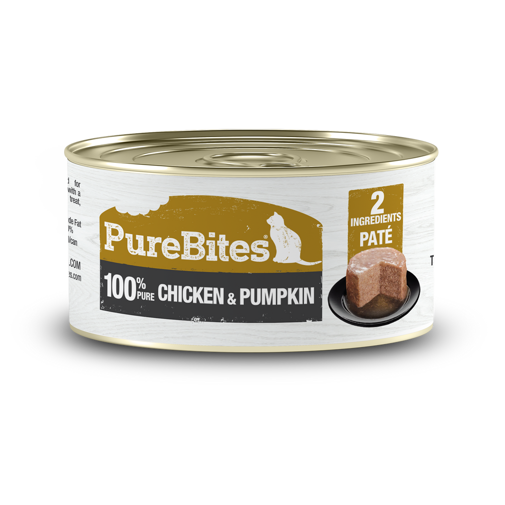 PureBites chat pâté poulet & citrouille