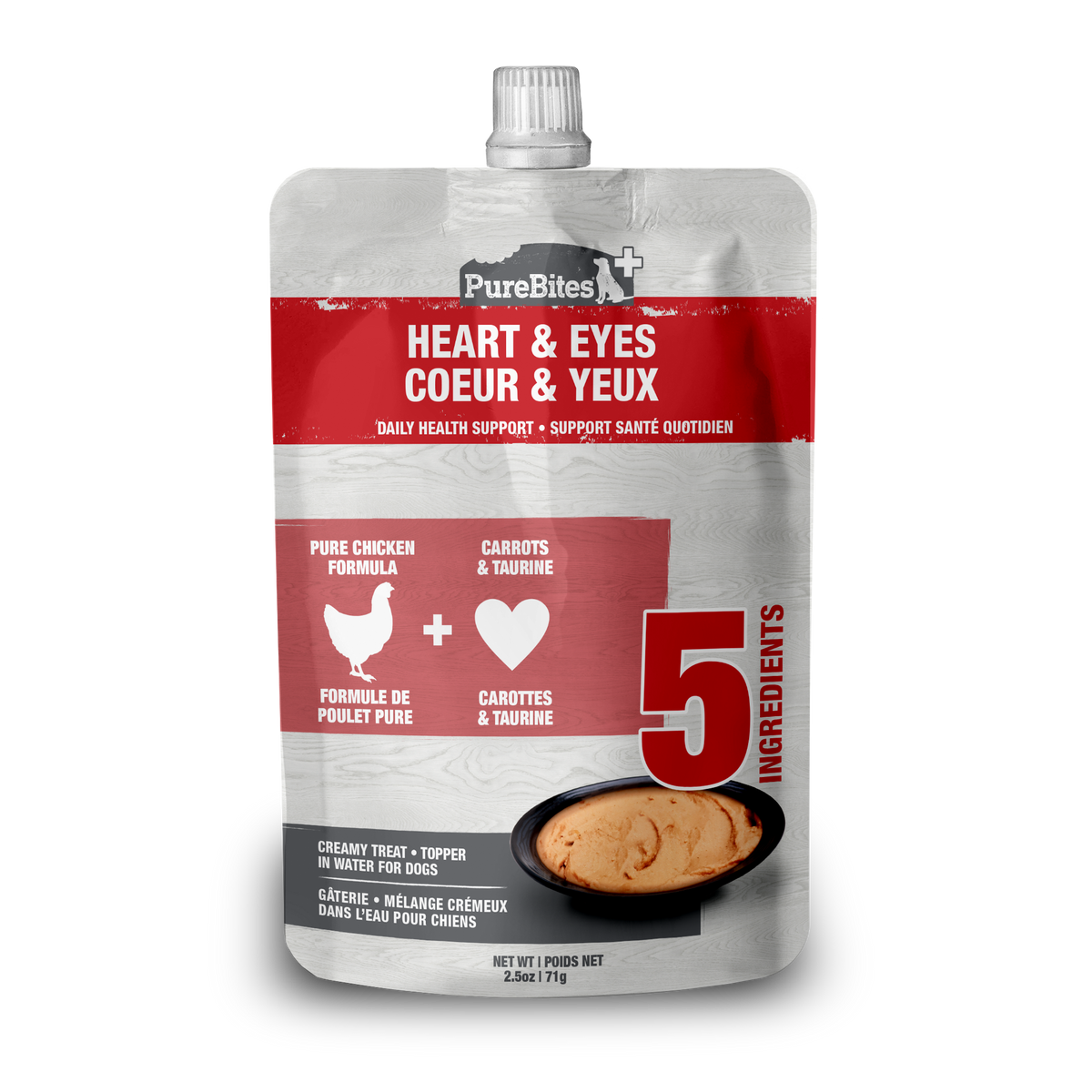 PureBites+ chien crémeux cœur & yeux