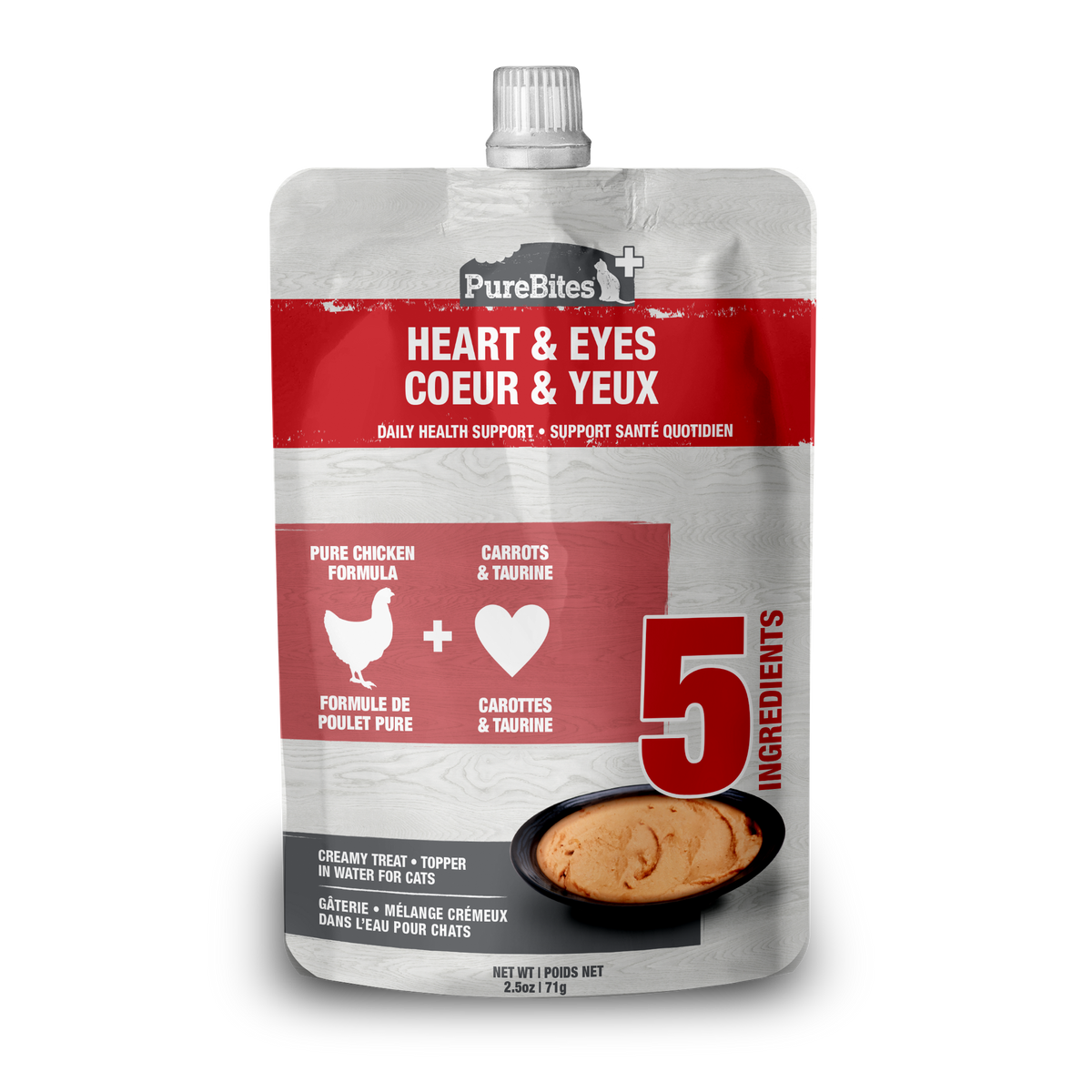 PureBites+ chat crémeux cœur & yeux