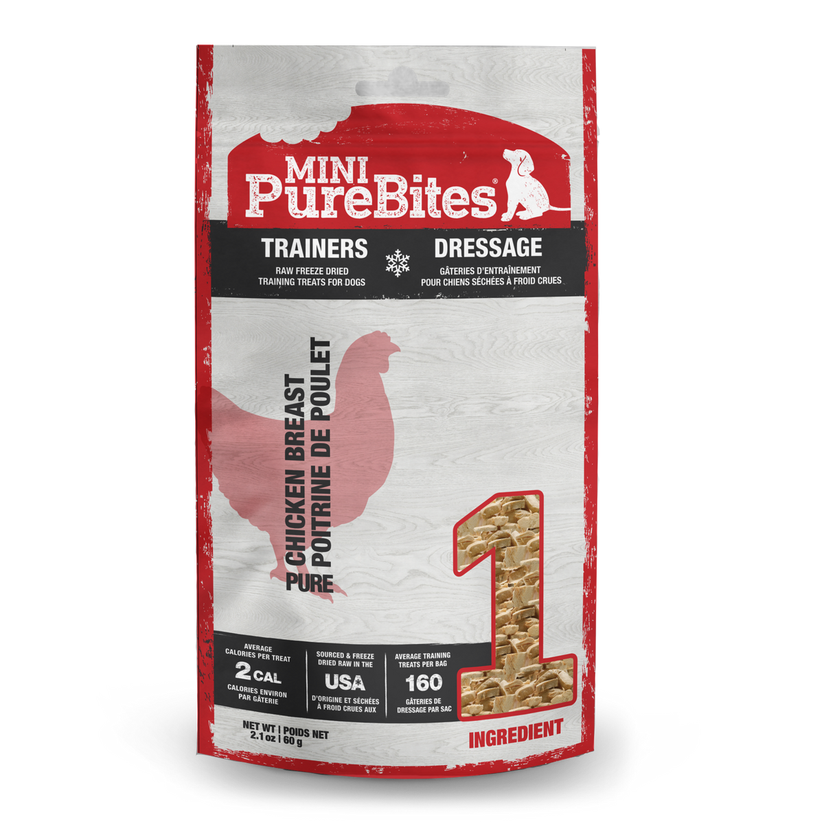 PureBites chien mini trainer poulet